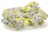 Striking Sulfur Crystal Cluster - Italy #240641-1